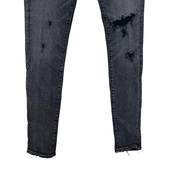 AGOLDE Sophie High Rise Skinny Jeans Silence Grey Distressed Size 26 - Picture 4 of 12